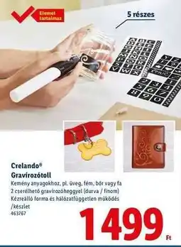 Lidl Crelando Gravírozótoll ajánlat