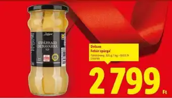 Lidl Deluxe Fehér spárga ajánlat