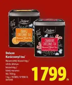 Lidl DELUXE Karácsonyi tea ajánlat