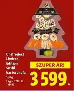 Lidl CHEF SELECT LIMITED EDITION Sushi karácsonyfa ajánlat