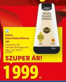 Lidl Deluxe Grana Padano Riserva sajt ajánlat