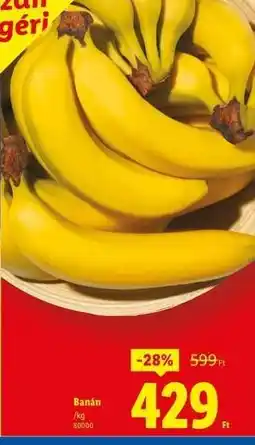 Lidl Banán ajánlat
