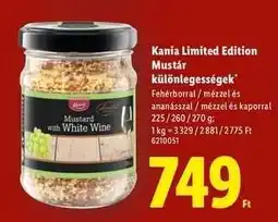 Lidl Kania Limited Edition Mustár különlegességek ajánlat