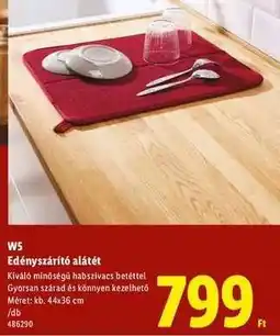 Lidl W5 Edényszárító alátét ajánlat
