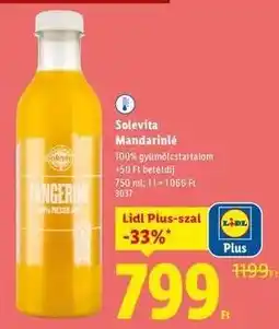 Lidl SOLEVITA Mandarinlé ajánlat