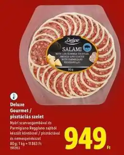 Lidl DELUXE Gourmet / pisztáciás szelet ajánlat