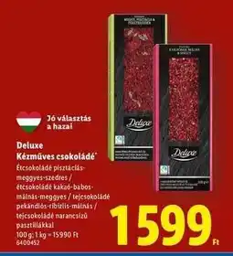 Lidl DELUXE Kézműves csokoládé ajánlat