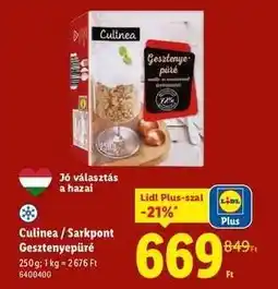Lidl Culinea / Sarkpont Gesztenyepüré ajánlat