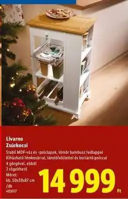 Lidl Livarno Zsúrkocsi ajánlat
