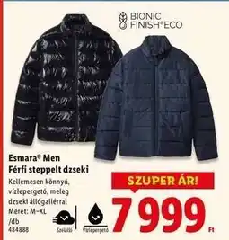 Lidl Esmara Men Férfi steppelt dzseki ajánlat