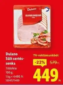Lidl Dulano Sült sertéssonka ajánlat