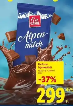 Lidl FIN CARRÉ Tejcsokoládé ajánlat