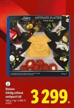 Lidl Deluxe Görög stílusú antipasti tál ajánlat