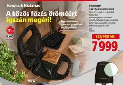 Lidl Silvercrest 3 az 1-ben szendvicssütő ajánlat
