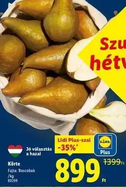 Lidl Körte ajánlat