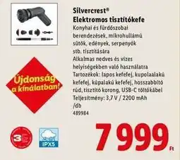 Lidl SILVERCREST Elektromos tisztítókefe ajánlat