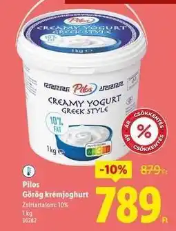 Lidl Pilos Görög krémjoghurt ajánlat