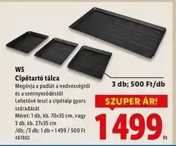 Lidl W5 Cipőtartó tálca ajánlat