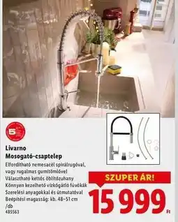 Lidl Livarno Mosogató-csaptelep ajánlat