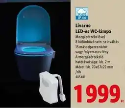 Lidl Livarno LED-es WC-lámpa ajánlat