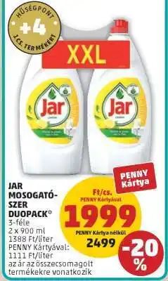 PENNY JAR Mosogatószer Duopack ajánlat