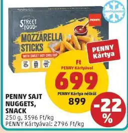 PENNY PENNY SAJT NUGGETS, SNACK ajánlat