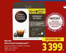 Lidl NESCAFE Dolce Gusto kávékapszula ajánlat