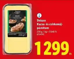 Lidl Deluxe Kacsa- és csirkemáj-pástétom ajánlat