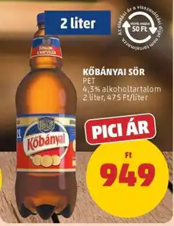 PENNY Kőbányai Sör ajánlat