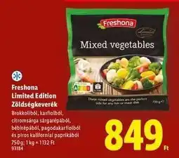 Lidl FRESHONA LIMITED EDITION Zöldségkeverék ajánlat