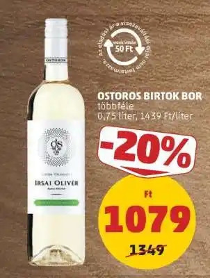 PENNY Ostoros Birtok bor ajánlat