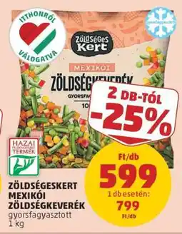 PENNY Zöldségeskert Mexikói Zöldségkeverék ajánlat