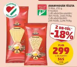 PENNY Aranykosár Tészta ajánlat