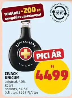 PENNY Zwack Unicum ajánlat