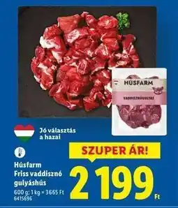 Lidl Húsfarm Friss vaddisznó gulyáshús ajánlat