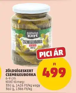 PENNY Zöldségeskert Csemegeuborka ajánlat