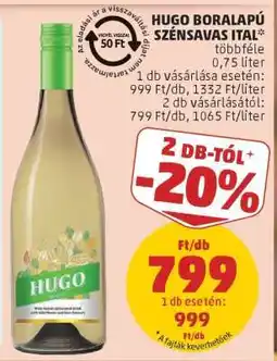 PENNY Hugo boralapú szénsavas ital ajánlat