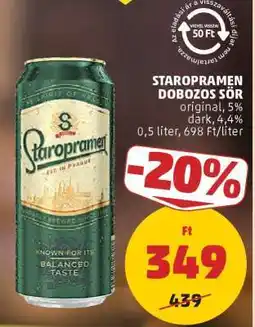 PENNY Staropramen dobozos sör ajánlat