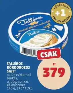 PENNY Talléros Kördobozos Sajt ajánlat