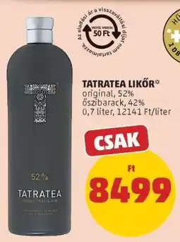PENNY TatraTea likőr ajánlat