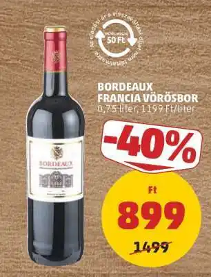PENNY Bordeaux Francia Vörösbor ajánlat