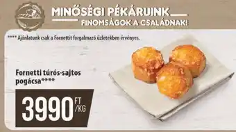 Fornetti túrós-sajtos pogácsa