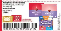 Coop Milka praliné krémtöltelékkel ajánlat