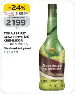 TOKAJ SPIRIT GESZTENYE ÍZŰ KRÉMLIKŐR