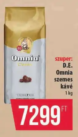 Coop D.E. Omnia szemes kávé ajánlat