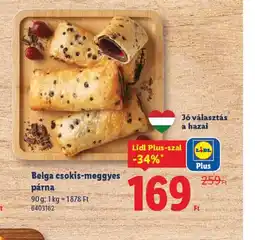 Lidl Belga csokis-meggyes párna ajánlat
