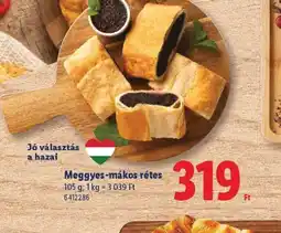 Lidl Meggyes-mákos rétes ajánlat