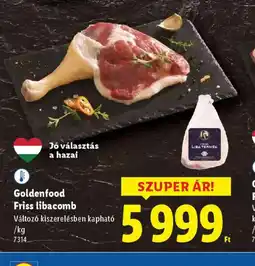 Lidl Goldenfood Friss libacomb ajánlat