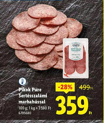 Lidl Pikok Pure Sertésszalámi ajánlat