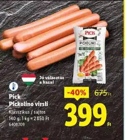 Lidl Pick Pickolino virsli ajánlat